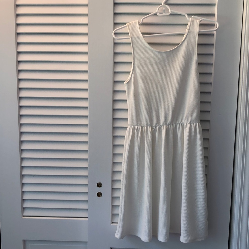 White A-line dress